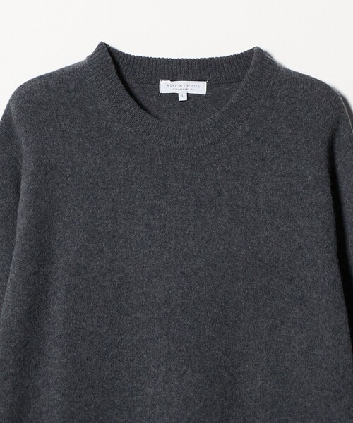 A DAY IN THE LIFE UNITED ARROWS(アデイインザライフユナイテッドアローズ)の「ウール カシミヤブレンド ニット<A DAY IN THE LIFE>(ニット/セーター・メンズ・ホワイト/ブラック/グレー系・M/L)」の5枚目の写真