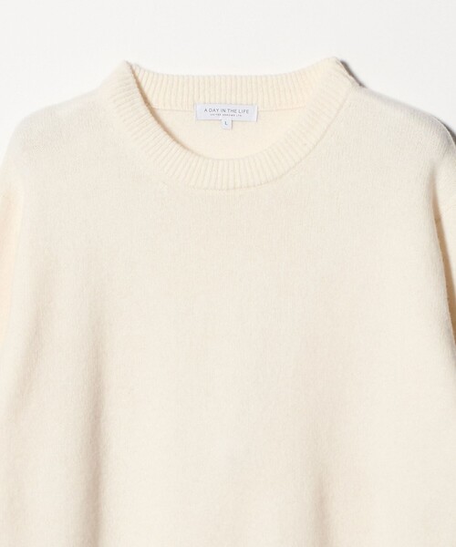 A DAY IN THE LIFE UNITED ARROWS(アデイインザライフユナイテッドアローズ)の「ウール カシミヤブレンド ニット<A DAY IN THE LIFE>(ニット/セーター・メンズ・ホワイト/ブラック/グレー系・M/L)」の9枚目の写真