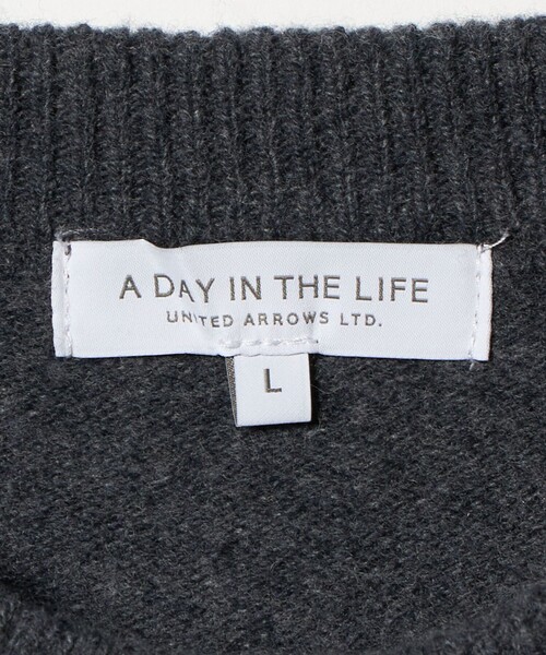 A DAY IN THE LIFE UNITED ARROWS(アデイインザライフユナイテッドアローズ)の「ウール カシミヤブレンド ニット<A DAY IN THE LIFE>(ニット/セーター・メンズ・ホワイト/ブラック/グレー系・M/L)」の14枚目の写真