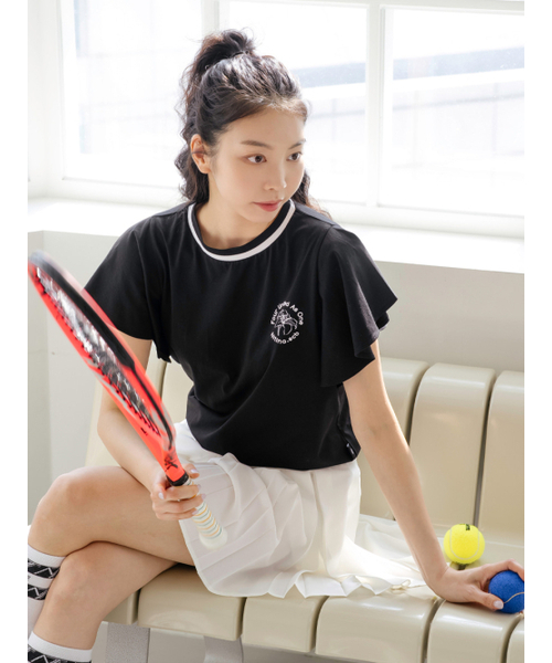 NITINA(ニティナ)の「フレアスリーブレスBK(Tシャツ/カットソー・レディース・ブラック・SMALL/MEDIUM)」の5枚目の写真