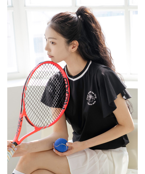 NITINA(ニティナ)の「フレアスリーブレスBK(Tシャツ/カットソー・レディース・ブラック・SMALL/MEDIUM)」の6枚目の写真