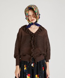 crinkle crinkle crinkle | 【crinkle crinkle crinkle】raffule frill cardigan/ラッフルフリルカーディガン(カーディガン/ボレロ)