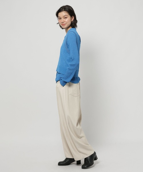 niko and...（ニコアンド）の「ニットタンク&カーディガンレイヤーセット（カーディガン/ボレロ・レディース・ネイビー/ブルー/アイボリー・FREE）」の13枚目の写真