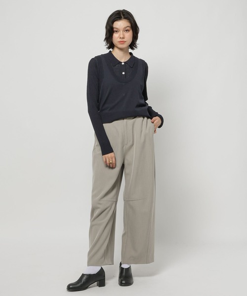 niko and...（ニコアンド）の「ニットタンク&カーディガンレイヤーセット（カーディガン/ボレロ・レディース・ネイビー/ブルー/アイボリー・FREE）」の16枚目の写真