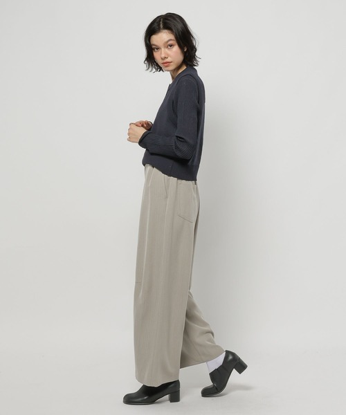 niko and...（ニコアンド）の「ニットタンク&カーディガンレイヤーセット（カーディガン/ボレロ・レディース・ネイビー/ブルー/アイボリー・FREE）」の17枚目の写真