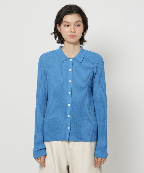 niko and...（ニコアンド）の「ニットタンク&カーディガンレイヤーセット（カーディガン/ボレロ・レディース・ネイビー/ブルー/アイボリー・FREE）」の19枚目の写真