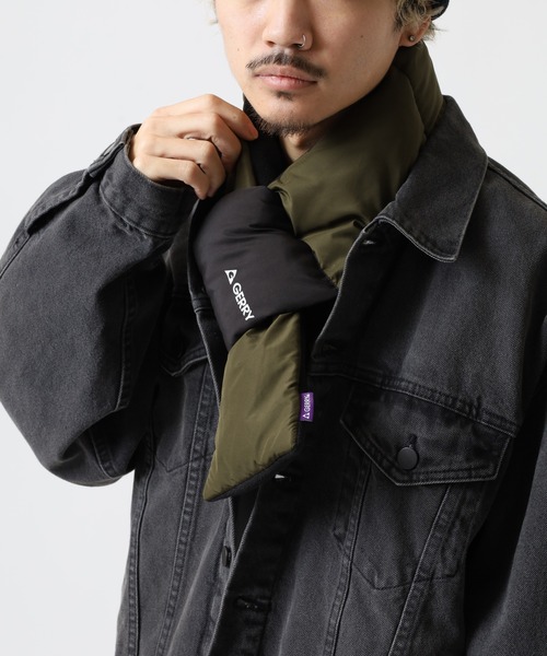 GERRY(ジェリー)の「GERRY 再生 中綿 差し込み マフラー 男女兼用(マフラー・メンズ・ブラック/チャコールグレー/ダークグリーン・FREE)」の6枚目の写真