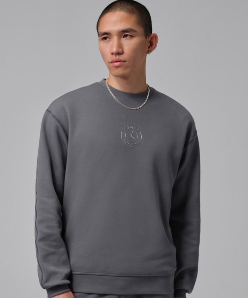 JORDAN BRAND(ジョーダンブランド)の「JORDAN BRAND M J HOOP FLEECE CREW PSG / ジョーダン ブランド フープ フリース L/S クルー PSG / NIKE【SP】(スウェット・メンズ・グレー・S/M/L/XL/XXL)」の2枚目の写真