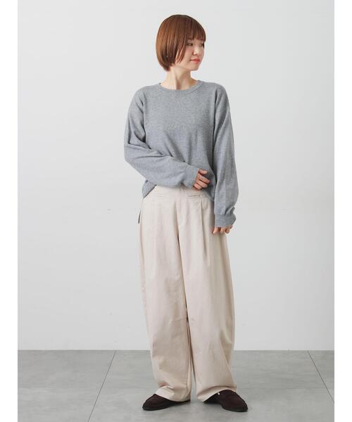 Lugnoncure(ルノンキュール)の「もちもちクルーネックニット(ニット/セーター・レディース・イエロー/ミント/チャコールグレー/グレー・F)」の10枚目の写真