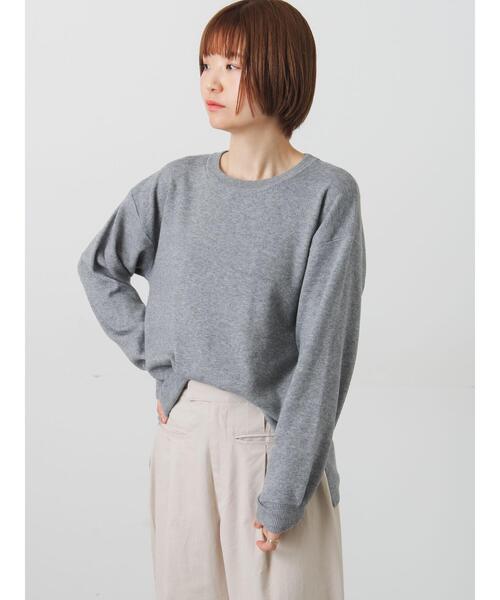 Lugnoncure(ルノンキュール)の「もちもちクルーネックニット(ニット/セーター・レディース・イエロー/ミント/チャコールグレー/グレー・F)」の11枚目の写真