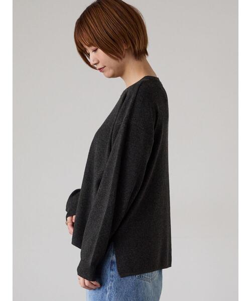 Lugnoncure(ルノンキュール)の「もちもちクルーネックニット(ニット/セーター・レディース・イエロー/ミント/チャコールグレー/グレー・F)」の20枚目の写真