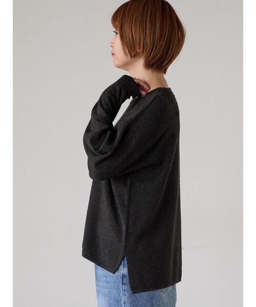 Lugnoncure(ルノンキュール)の「もちもちクルーネックニット(ニット/セーター・レディース・イエロー/ミント/チャコールグレー/グレー・F)」の21枚目の写真