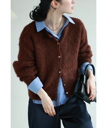 cawaii | 季節のムード高める深みカラーふわふわカーディガン(カーディガン/ボレロ)