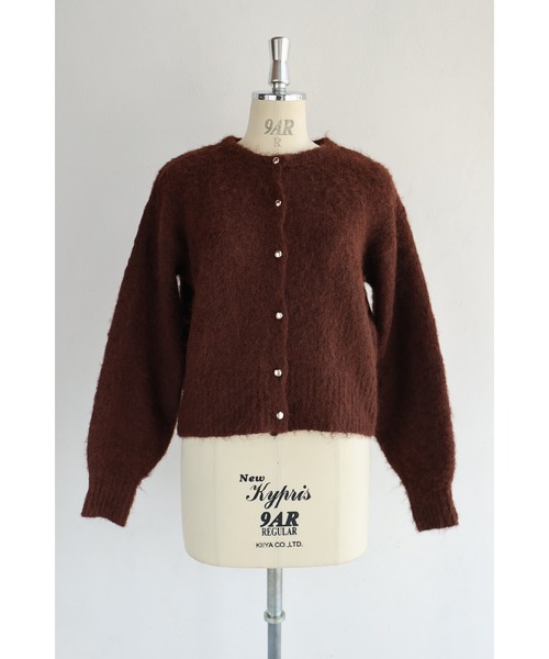 cawaii（カワイイ）の「季節のムード高める深みカラーふわふわカーディガン（カーディガン/ボレロ・レディース・ブラウン/レッド・FREE）」の4枚目の写真