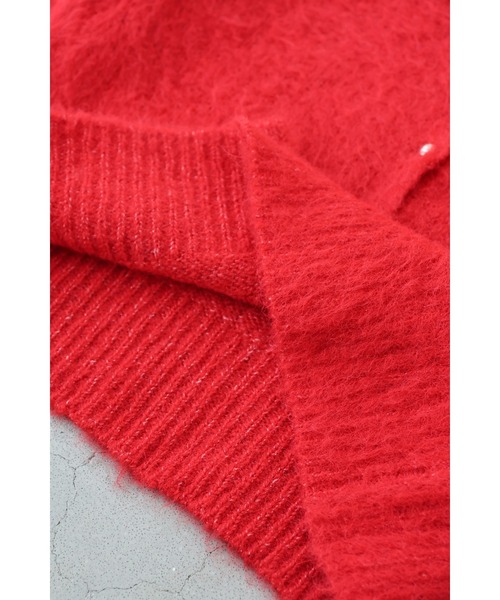 cawaii（カワイイ）の「季節のムード高める深みカラーふわふわカーディガン（カーディガン/ボレロ・レディース・ブラウン/レッド・FREE）」の18枚目の写真