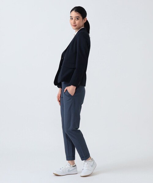 BEAMS GOLF(ビームスゴルフ)の「〈WOMEN〉PURPLE LABEL / ストレッチ サッカー ジャケット(テーラードジャケット・レディース・サックスブルー/ネイビー・MEDIUM/LARGE/SMALL)」の22枚目の写真
