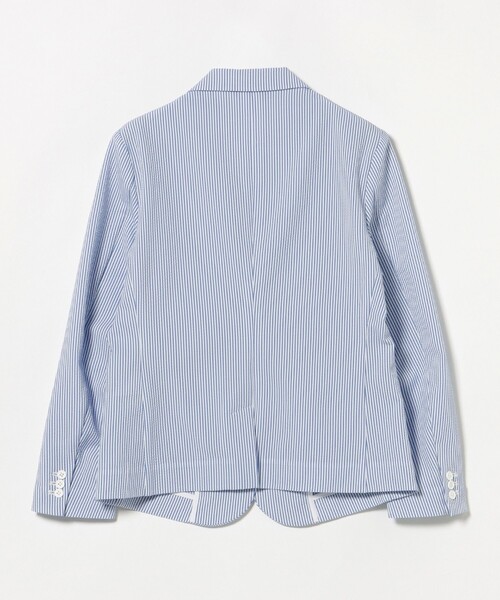 BEAMS GOLF(ビームスゴルフ)の「〈WOMEN〉PURPLE LABEL / ストレッチ サッカー ジャケット(テーラードジャケット・レディース・サックスブルー/ネイビー・MEDIUM/LARGE/SMALL)」の11枚目の写真