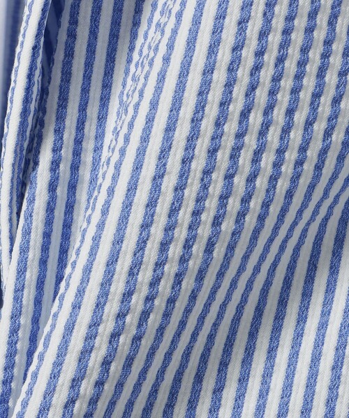 BEAMS GOLF(ビームスゴルフ)の「〈WOMEN〉PURPLE LABEL / ストレッチ サッカー ジャケット(テーラードジャケット・レディース・サックスブルー/ネイビー・MEDIUM/LARGE/SMALL)」の12枚目の写真