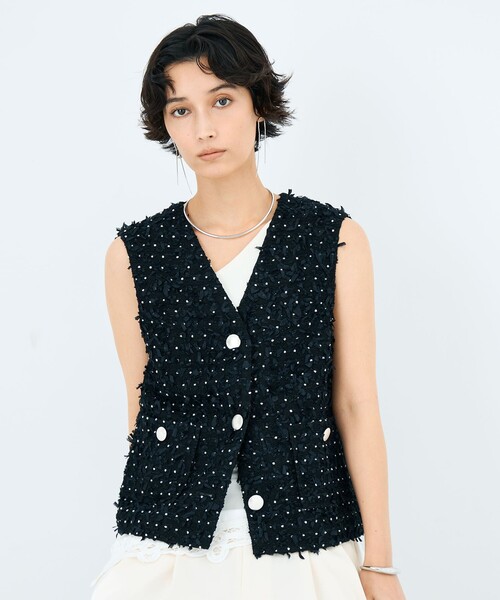 NOLLEY’S（ノーリーズ）の「45th limited editionフラッグカラミジレ（ベスト・レディース・ネイビー/オフホワイト・38）」の18枚目の写真