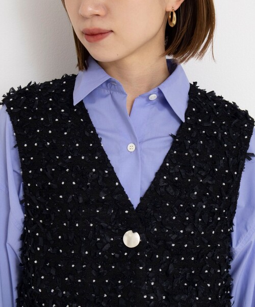 NOLLEY’S（ノーリーズ）の「45th limited editionフラッグカラミジレ（ベスト・レディース・ネイビー/オフホワイト・38）」の8枚目の写真