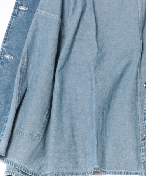 チチカカ（チチカカ）の「ライトオンスデザインステッチジャケット（ノーカラージャケット・レディース・ライトブルー/ブラック・FREE）」の16枚目の写真