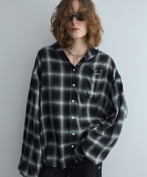 HOODIE CHECK SHIRT/フーディーチェックシャツ