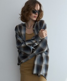 HOODIE CHECK SHIRT/フーディーチェックシャツ