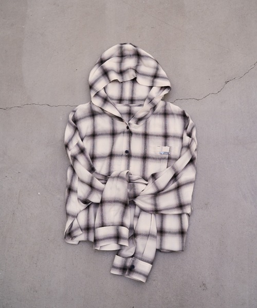 JOSE MOON（ジョゼムーン）の「HOODIE CHECK SHIRT/フーディーチェック