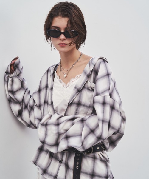 JOSE MOON（ジョゼムーン）の「HOODIE CHECK SHIRT/フーディーチェック