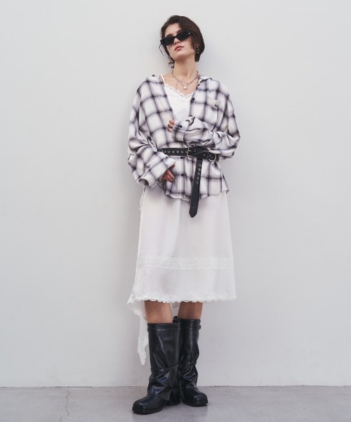 JOSE MOON（ジョゼムーン）の「HOODIE CHECK SHIRT/フーディーチェック