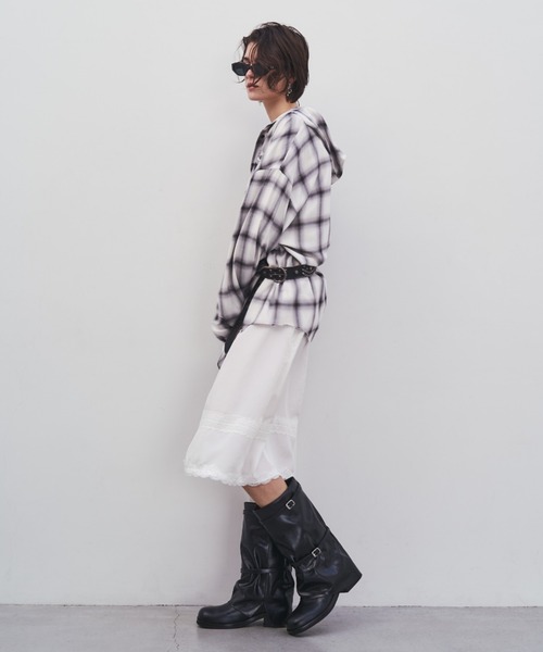 JOSE MOON（ジョゼムーン）の「HOODIE CHECK SHIRT/フーディーチェック