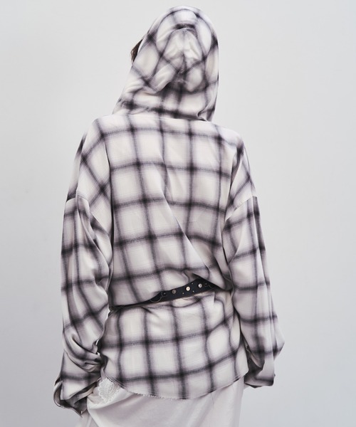 JOSE MOON（ジョゼムーン）の「HOODIE CHECK SHIRT/フーディーチェック
