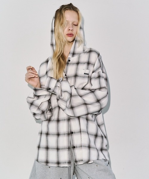 JOSE MOON（ジョゼムーン）の「HOODIE CHECK SHIRT/フーディーチェック