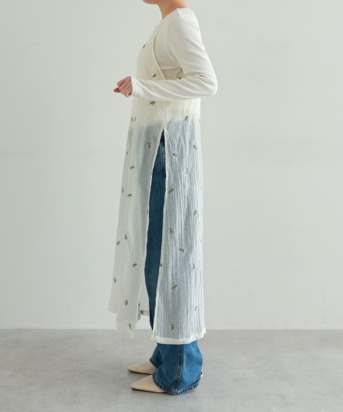 andme（アンドミー）の「【新色追加】小花柄シアーキャミソールワンピース（ワンピース・レディース・アイボリー/ブラック/ブラウン・FREE）」の11枚目の写真
