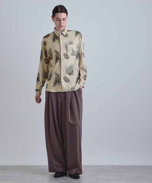 tk.TAKEO KIKUCHI(ティーケータケオキクチ)の「スモークブラープリントシャツ(シャツ/ブラウス・メンズ・ベージュ/ホワイト/ブラック・02/03/04)」の13枚目の写真