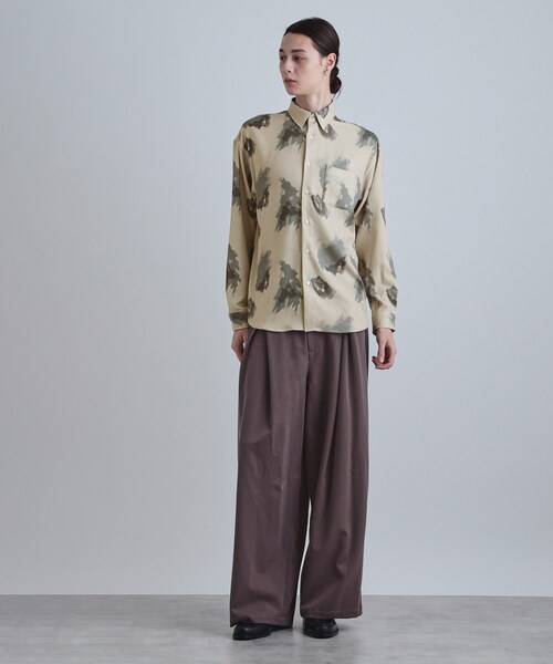 tk.TAKEO KIKUCHI(ティーケータケオキクチ)の「スモークブラープリントシャツ(シャツ/ブラウス・メンズ・ベージュ/ホワイト/ブラック・02/03/04)」の14枚目の写真