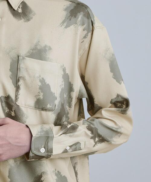 tk.TAKEO KIKUCHI(ティーケータケオキクチ)の「スモークブラープリントシャツ(シャツ/ブラウス・メンズ・ベージュ/ホワイト/ブラック・02/03/04)」の21枚目の写真