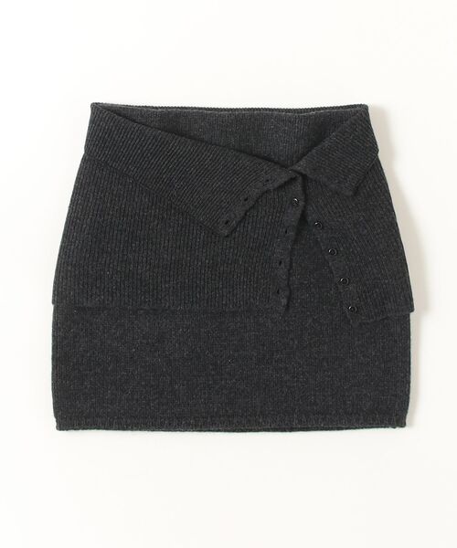 トゥデイフル　TODAYFUL レイヤードニットスカート チャコールグレー Layered Knit Skirt（スカート）｜TODAYFUL（トゥデイフル）の
