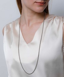 JewCas（ジュアキャス）の「【金属アレルギー対応ノットアレプラス】ロングボールY字ネックレス[NOP0151]（ネックレス）」