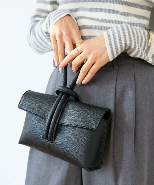 le.coeur blanc（ルクールブラン）の「MILLELA FIRENZE ループハンドルバッグ（ショルダーバッグ・レディース・ブラック・FREE）」の3枚目の写真