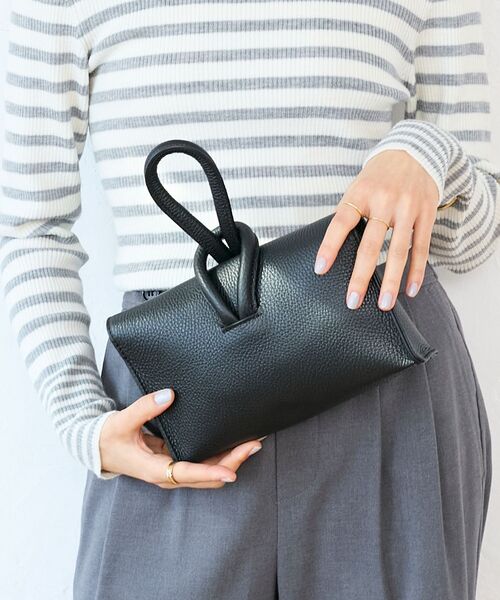 le.coeur blanc（ルクールブラン）の「MILLELA FIRENZE ループハンドルバッグ（ショルダーバッグ・レディース・ブラック・FREE）」の6枚目の写真