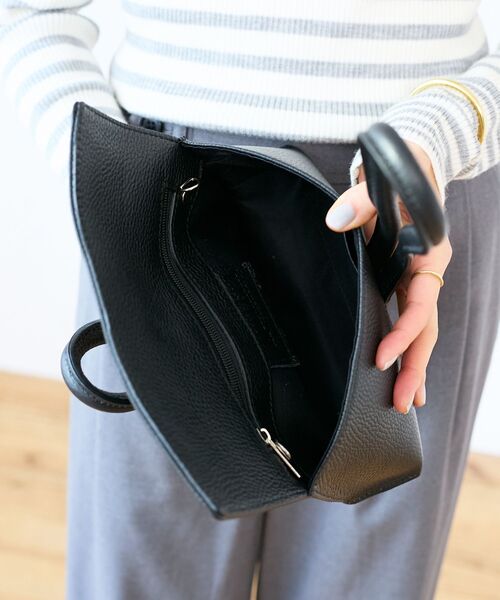 le.coeur blanc（ルクールブラン）の「MILLELA FIRENZE ループハンドルバッグ（ショルダーバッグ・レディース・ブラック・FREE）」の7枚目の写真