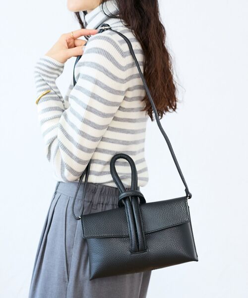 le.coeur blanc（ルクールブラン）の「MILLELA FIRENZE ループハンドルバッグ（ショルダーバッグ・レディース・ブラック・FREE）」の8枚目の写真