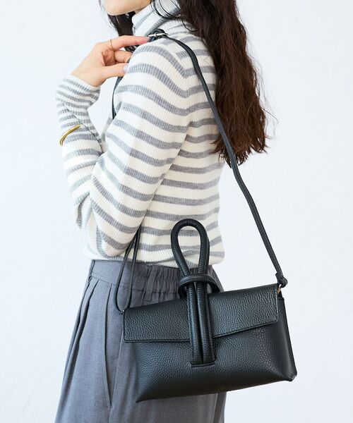 le.coeur blanc（ルクールブラン）の「MILLELA FIRENZE ループハンドルバッグ（ショルダーバッグ・レディース・ブラック・FREE）」の9枚目の写真