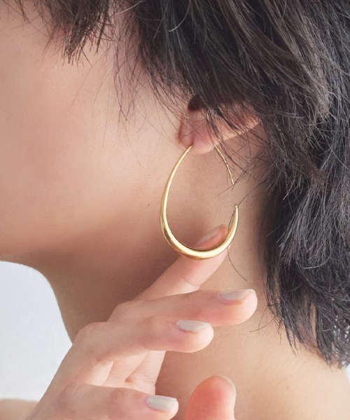 TAKE-UP ヒヤシンス ピアス(両耳用) stainlessドロップフックピアス