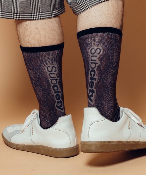 Subciety(サブサエティ)の「Python socks(ソックス/靴下・メンズ・ブラック/ブラウン・FREE)」の16枚目の写真