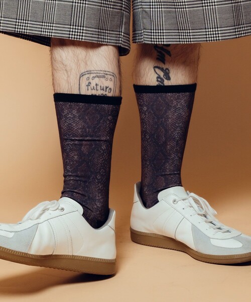Subciety(サブサエティ)の「Python socks(ソックス/靴下・メンズ・ブラック/ブラウン・FREE)」の17枚目の写真