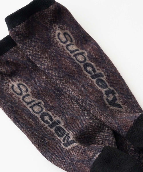 Subciety（サブサエティ）の「Python socks（ソックス/靴下・メンズ・ブラック/ブラウン・FREE）」の2枚目の写真