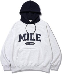 MILE EST MIX SWEAT HOODIE [OATMEAL]
