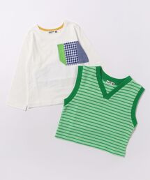 RAGMART（ラグマート）の「ベスト＆長袖Ｔシャツセット（セットアップ）」